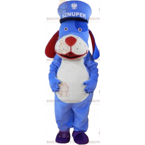 Costume da mascotte Blue Dog BIGGYMONKEY™ con berretto -