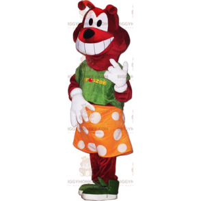Dog in Skirt BIGGYMONKEY™ Mascot Costume - Dog mascots - BIGGYMONKEY_015418 - BiggyMonkey.com