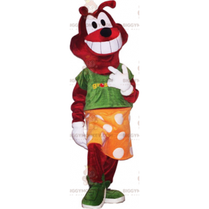 Costume da mascotte cane con gonna BIGGYMONKEY™ -