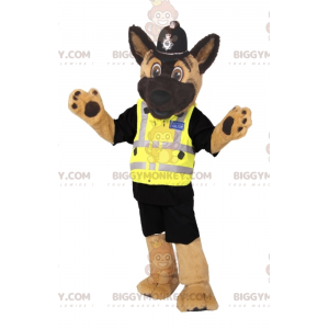 Disfraz de mascota de perro BIGGYMONKEY™ con traje de policía -