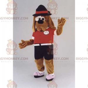 BIGGYMONKEY™ Long Ears Dog Mascot Costume with Hat -