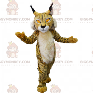 Traje de mascote BIGGYMONKEY™ de cachorro marrom e branco –