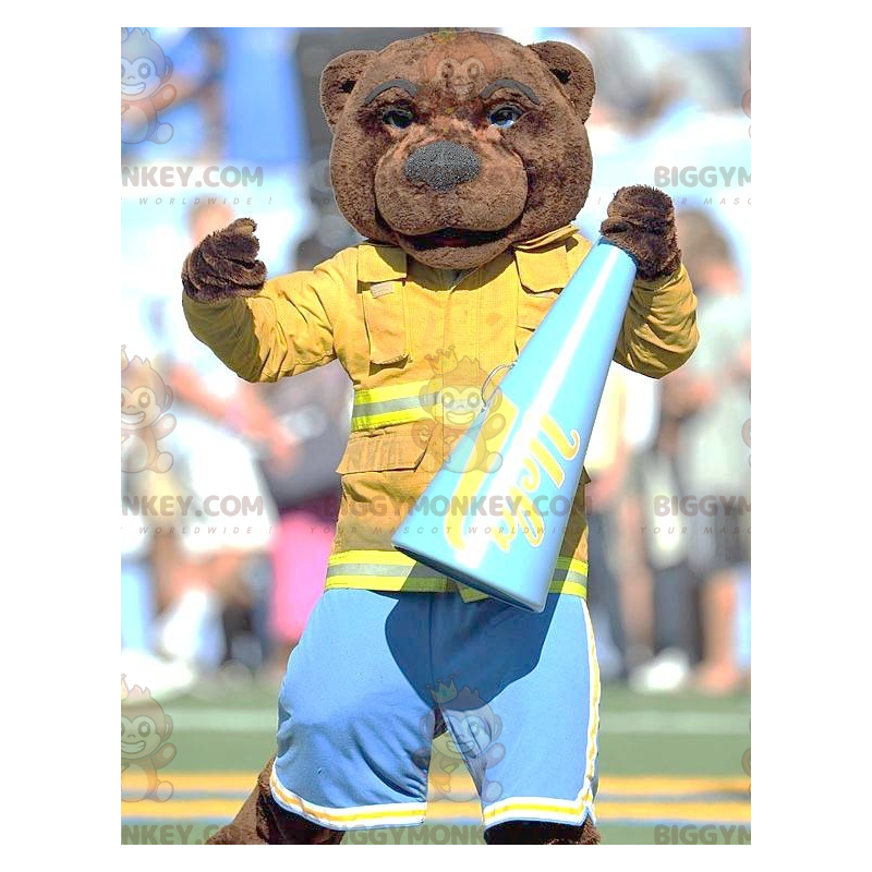 BIGGYMONKEY™ Disfraz de mascota de oso pardo disfrazado de BIGGYMONKEY™ Disfraz de mascota de oso pardo disfrazado de