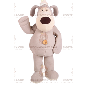 Costume da mascotte cane grigio peluche BIGGYMONKEY™ -