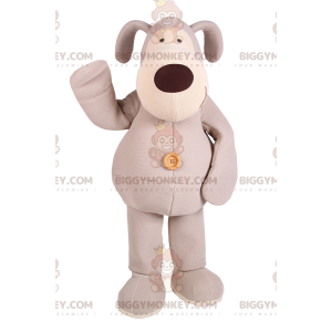 Disfraz de mascota BIGGYMONKEY™ de perro gris de peluche -