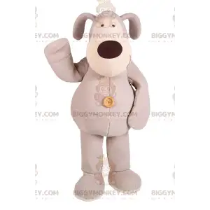 Plush Gray Dog BIGGYMONKEY™ Mascot Costume - Biggymonkey.com