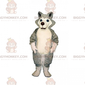 Little Husky BIGGYMONKEY™ Maskottchen-Kostüm - Biggymonkey.com
