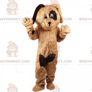 Costume de mascotte BIGGYMONKEY™ de chiot avec tache a l'œil -