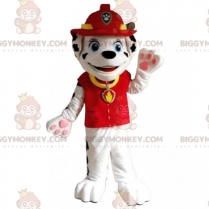 BIGGYMONKEY™ Mascot Costume Dalmatian Puppy In Firefighter