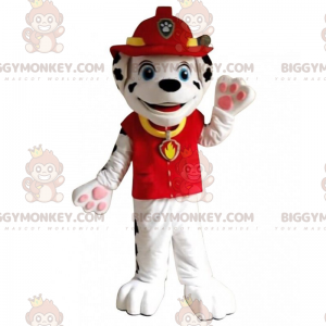 BIGGYMONKEY™ μασκότ στολή Δαλματίας κουτάβι με στολή πυροσβέστη - Μασκότ διάσημων χαρακτήρων - BiggyMonkey.com