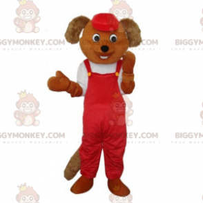 Puppy In Overalls BIGGYMONKEY™ Mascot Costume - Dog mascots - BIGGYMONKEY_015447 - BiggyMonkey.com