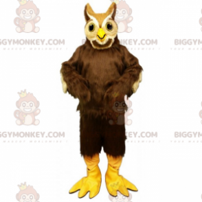 BIGGYMONKEY™ maskotkostyme med lang fjærugle - Fuglemaskot - BIGGYMONKEY_015451 - BiggyMonkey.com