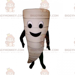 Traje de mascote Chrysalis BIGGYMONKEY™ com rosto sorridente –