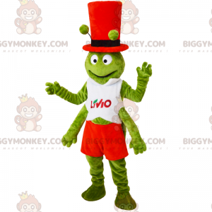 Costume da mascotte Cicogna BIGGYMONKEY™ con papillon -