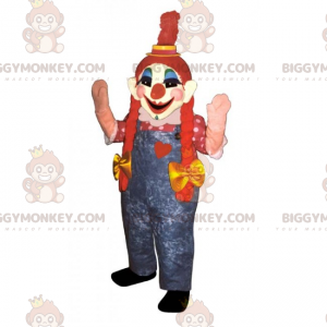 Clown BIGGYMONKEY™ Mascot Costume with Pigtails -