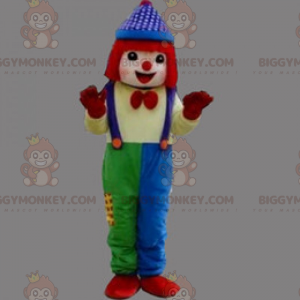 Στολή μασκότ κλόουν BIGGYMONKEY™ με κόκκινα μαλλιά -