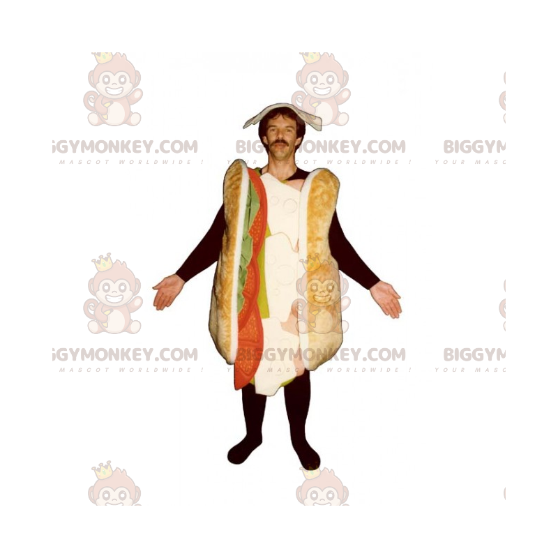 Costume da mascotte Club Sandwich BIGGYMONKEY™ - Biggymonkey.com Costume da mascotte Club Sandwich BIGGYMONKEY™ - Biggymonkey.com