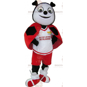 Kostým maskota Ladybug BIGGYMONKEY™ ve fotbalovém oblečení - Maskoti hmyzu - BIGGYMONKEY_015475 - BiggyMonkey.com