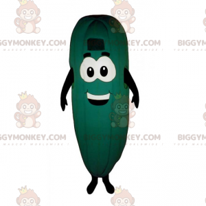 Cucumber BIGGYMONKEY™ Mascot Costume with Smiling Face -