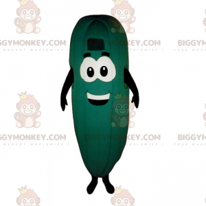 Traje de mascote Pepino BIGGYMONKEY™ com rosto sorridente –