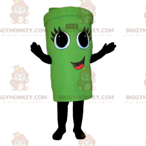 Container BIGGYMONKEY™ Mascot Costume With Smiling Face -