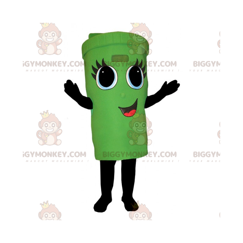 Container BIGGYMONKEY™ Mascot Costume With Smiling Face -