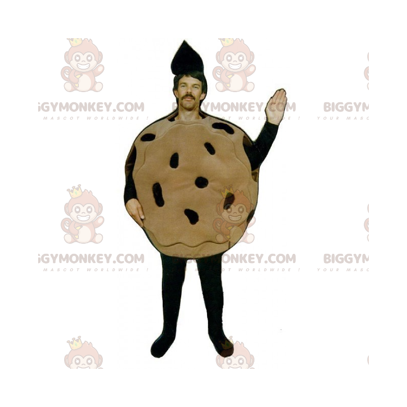 Costume de mascotte BIGGYMONKEY™ de cookie aux pépites de