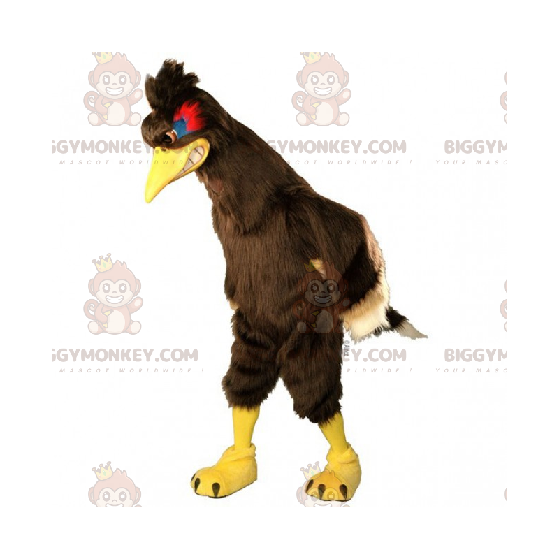 Brown Rooster with Crest BIGGYMONKEY™ Mascot Costume -