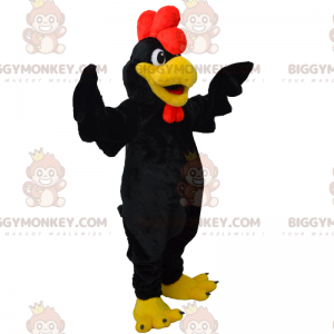Στολή μασκότ Black Rooster BIGGYMONKEY™ - Μασκότ Κοτόπουλα - Πετεινές - Κοτόπουλα - BIGGYMONKEY_015502 - BiggyMonkey.com