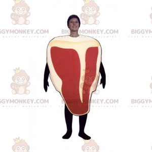 Στολή μασκότ BIGGYMONKEY™ Beef Rib - Μασκότ τροφίμων - BIGGYMONKEY_015516 - BiggyMonkey.com