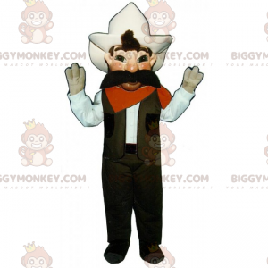 Στολή μασκότ Cowboy Mustache BIGGYMONKEY™ - Ανθρώπινες Μασκότ - BIGGYMONKEY_015518 - BiggyMonkey.com