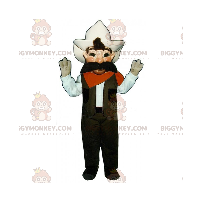 Στολή μασκότ Cowboy Mustache BIGGYMONKEY™ - Ανθρώπινες Μασκότ - BIGGYMONKEY_015518 - BiggyMonkey.com