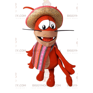 Στολή μασκότ Crab BIGGYMONKEY™ με πόντσο και καπέλο - Μασκότ ψαριών - BIGGYMONKEY_015525 - BiggyMonkey.com