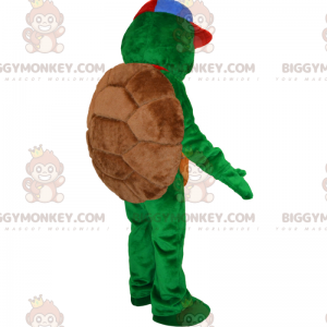 BIGGYMONKEY™ Smiling Snowman Mascot Costume With Cap -