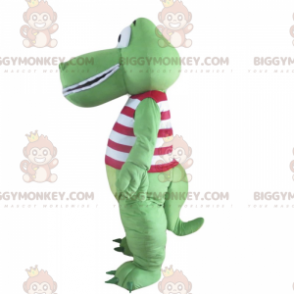 Traje de mascote de crocodilo BIGGYMONKEY™ com blusa de