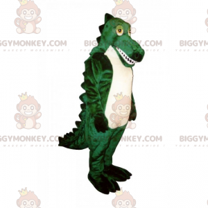 Kostium maskotki białego krokodyla brzuchatego BIGGYMONKEY™ -