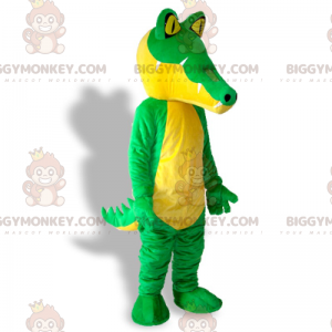 Kostým maskota krokodýla se žlutýma očima BIGGYMONKEY™ –