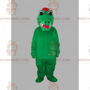 Krokodil met scherpe tanden BIGGYMONKEY™ mascottekostuum -