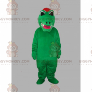 Crocodile With Sharp Teeth BIGGYMONKEY™ Mascot Costume -
