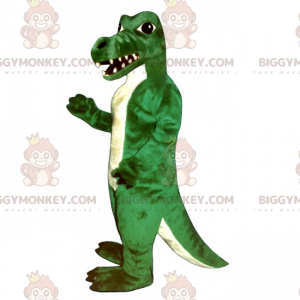 White and Green Crocodile BIGGYMONKEY™ Mascot Costume -