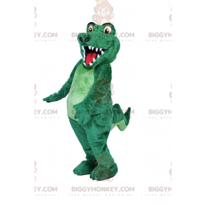 Costume de mascotte BIGGYMONKEY™ de crocodile souriant -