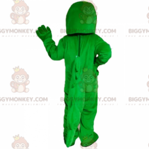 Μασκότ BIGGYMONKEY™ νεφρίτη πράσινου και λευκού κροκόδειλου στολή μασκότ - Μασκότ κροκόδειλου - BiggyMonkey.com