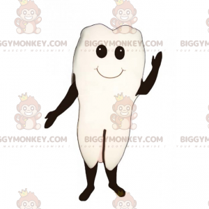Traje de mascote Tooth BIGGYMONKEY™ com rosto sorridente - Mascotes não classificados - BIGGYMONKEY_015572 - BiggyMonkey.com
