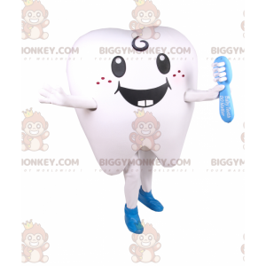 Costume da mascotte BIGGYMONKEY™ con il dente sorridente -