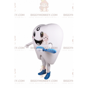 Traje de mascote BIGGYMONKEY™ de dente sorridente - Mascotes não classificados - BIGGYMONKEY_015574 - BiggyMonkey.com