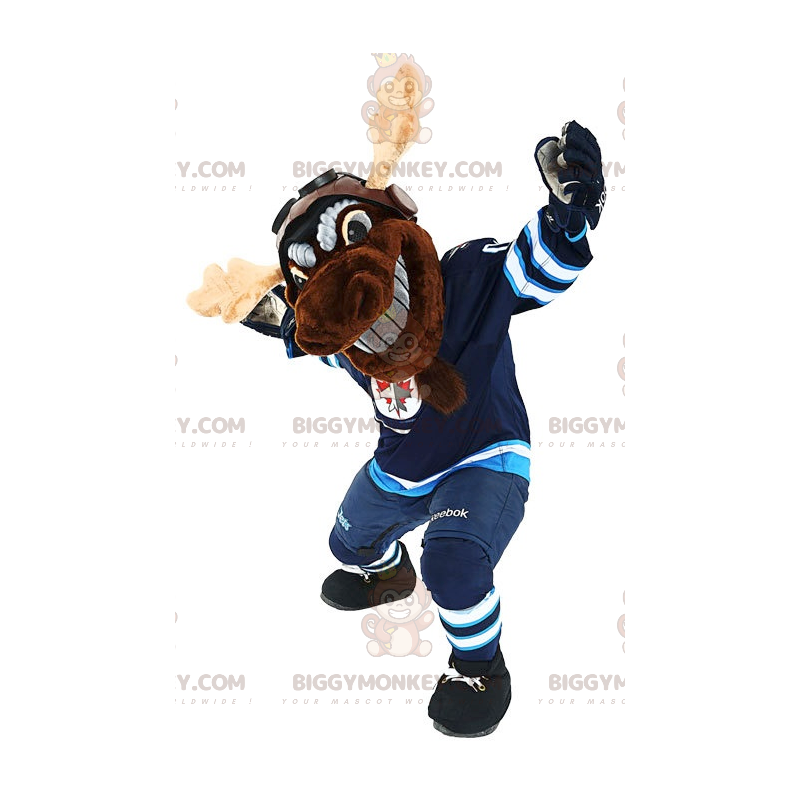 Traje de mascote BIGGYMONKEY™ Brown Elk Caribou Rena Sportswear Traje de mascote BIGGYMONKEY™ Brown Elk Caribou Rena Sportswear