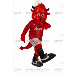 Imp BIGGYMONKEY™ maskotkostume i fodboldtøj - Uklassificerede maskoter - BIGGYMONKEY_015580 - BiggyMonkey.com