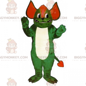 Kostým maskota zeleného a červeného skřítka BIGGYMONKEY™ –