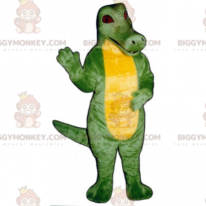 Costume de mascotte BIGGYMONKEY™ de dino au ventre jaune avec