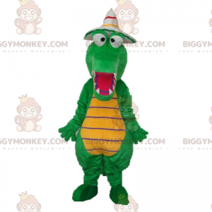 Costume de mascotte BIGGYMONKEY™ de Dino avec chapeau pointu -